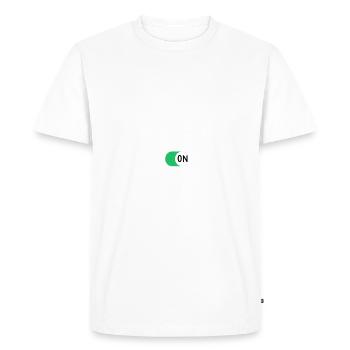 Enseignant du jour de l’examenDrôleLe testTest de motivation - T-shirt Premium bio Homme - blanc - Devant - Nico (187cm)