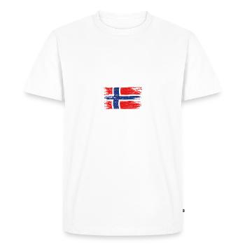 JÖKELFJORD 2024 - Voyage de pêche Norvège - T-shirt Premium bio Homme - blanc - Devant - Nico (187cm)