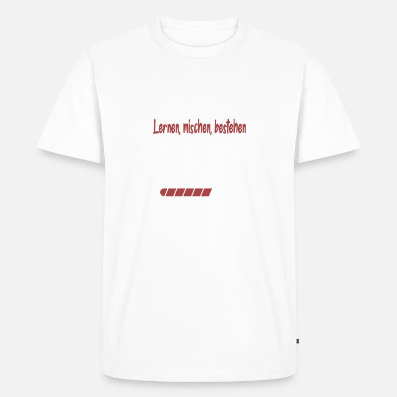 PTA Abschluss, Abschlussprüfung PTA - Männer Premium Bio T-Shirt - Weiß