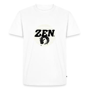 Zen - T-shirt Premium bio Homme - blanc - Devant - Nico (187cm)