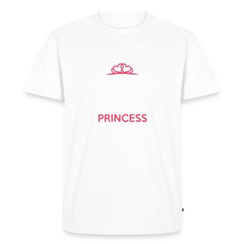 Nana de la princesse d’anniversaire fille assortie à la famille - T-shirt Premium bio Homme - blanc - Devant - Nico (187cm)