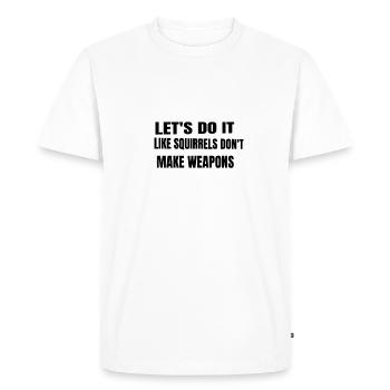 Peace Movement Gift Idea Cool Love Global Peace - Men's Premium Organic T-Shirt - white - Front - Nico (187cm)
