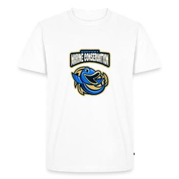 Marine Conservation - Men's Premium Organic T-Shirt - white - Front - Nico (187cm)