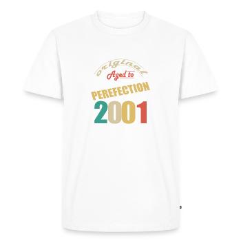 J’ai 23 ans | Je suis né en 2001 - birth - T-shirt Premium bio Homme - blanc - Devant - Nico (187cm)