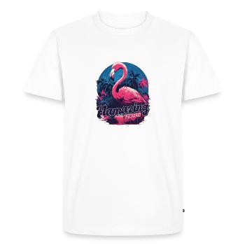 Flamazing - Perfect Gift for Animal Lovers - Men's Premium Organic T-Shirt - white - Front - Nico (187cm)