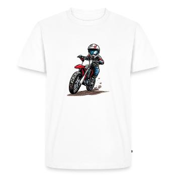 Motocross pour les enfants - T-shirt Premium bio Homme - blanc - Devant - Nico (187cm)