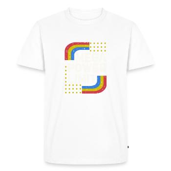 Méga limite de puissance - T-shirt Premium bio Homme - blanc - Devant - Nico (187cm)