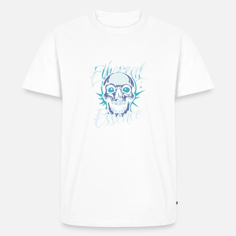 ÄTHERISCHE ESSENZ - Männer Premium Bio T-Shirt - Weiß