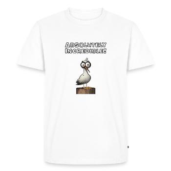 Absolument incroyable ! - T-shirt Premium bio Homme - blanc - Devant - Nico (187cm)