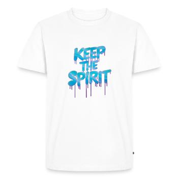 GARDEZ L’ - T-shirt Premium bio Homme - blanc - Devant - Nico (187cm)
