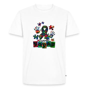 Autisme Super-héros Soignant Puzzle Enfants Anormaux - T-shirt Premium bio Homme - blanc - Devant - Nico (187cm)
