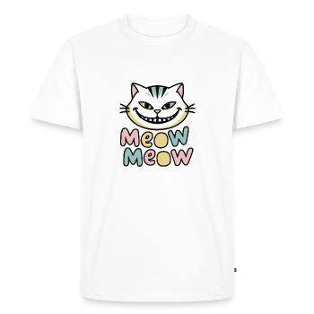 MIAOU MIAOU - T-shirt Premium bio Homme - blanc - Devant - Nico (187cm)