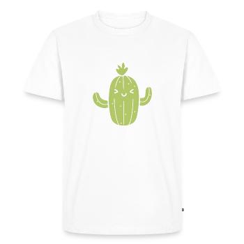 Cactus - T-shirt Premium bio Homme - blanc - Devant - Nico (187cm)
