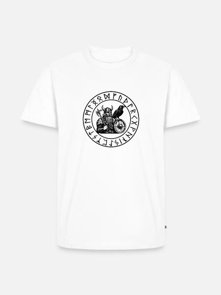 Wikinger - Männer Premium Bio T-Shirt - Weiß