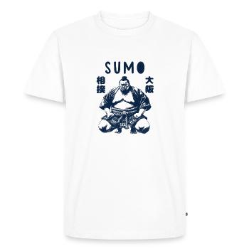 Sumo Wrestler - Men's Premium Organic T-Shirt - white - Front - Nico (187cm)