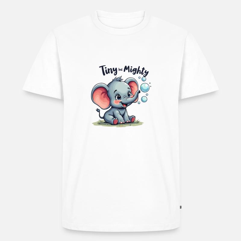 ELEFANT - Männer Premium Bio T-Shirt - Weiß