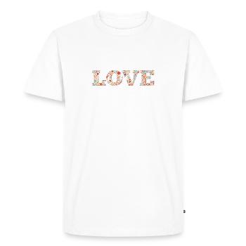 Liebe Gigi Love Gigi - T-shirt Premium bio Homme - blanc - Devant - Nico (187cm)