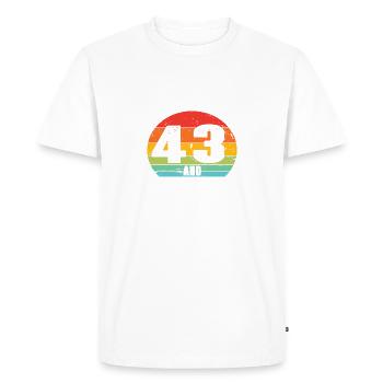 Ma femme a 43 ans et est toujours chaude, j’adore ma jolie femme - T-shirt Premium bio Homme - blanc - Devant - Nico (187cm)