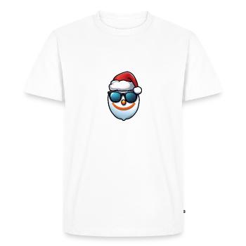 Merry Christmas Penguin - Men's Premium Organic T-Shirt - white - Front - Nico (187cm)