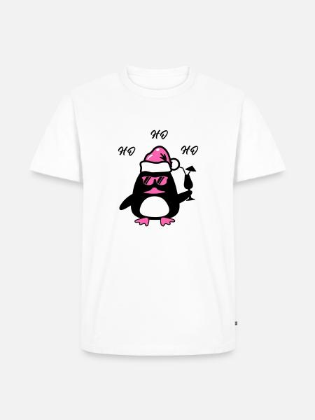Beach Duck Christmas - Men's Premium Organic T-Shirt - white