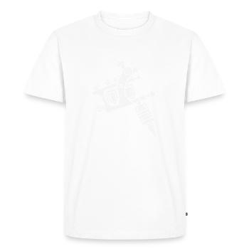 tattoo machine - Men's Premium Organic T-Shirt - white - Front - Nico (187cm)