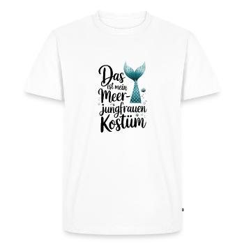 C’est mon costume de sirène - T-shirt Premium bio Homme - blanc - Devant - Nico (187cm)