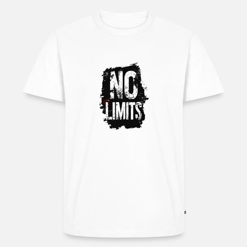 No Limits Extrem Xtrem Xtreme - Männer Premium Bio T-Shirt - Weiß