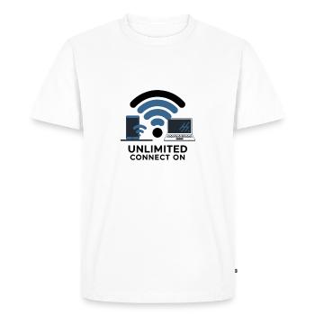 EN LIGNE - T-shirt Premium bio Homme - blanc - Devant - Nico (187cm)