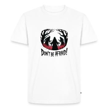 N’AIE PAS PEUR - T-shirt Premium bio Homme - blanc - Devant - Nico (187cm)