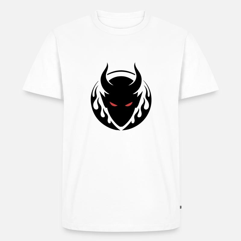 DUNKLER GEIST - Männer Premium Bio T-Shirt - Weiß