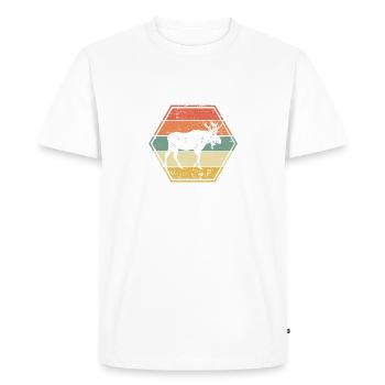 élan - T-shirt Premium bio Homme - blanc - Devant - Nico (187cm)