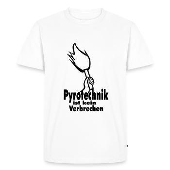 pyrotechnie - T-shirt Premium bio Homme - blanc - Devant - Nico (187cm)