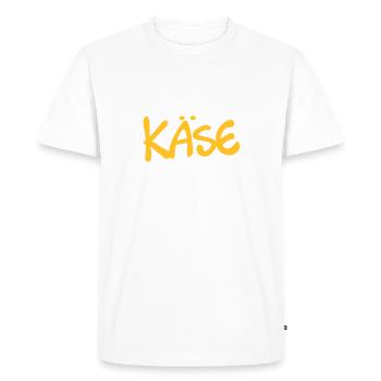 qui a besoin d'amour fromage griller - T-shirt Premium bio Homme - blanc - Devant - Nico (187cm)