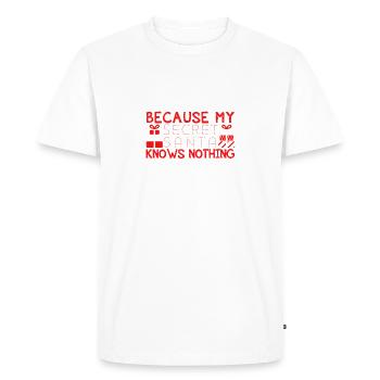 Secret Santa - T-shirt Premium bio Homme - blanc - Devant - Nico (187cm)