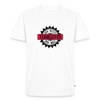 le meilleur 2c chef d'équipe - T-shirt Premium bio Homme - blanc - Devant - Nico (187cm)