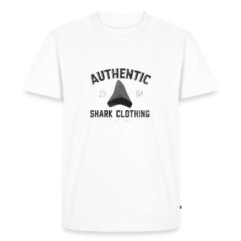Vêtements authentiques de requin - T-shirt Premium bio Homme - blanc - Devant - Nico (187cm)