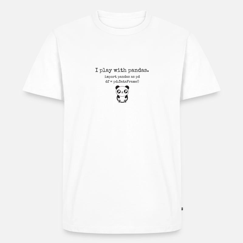 Für Data Scientists und Python-Programmierer - Männer Premium Bio T-Shirt - Weiß