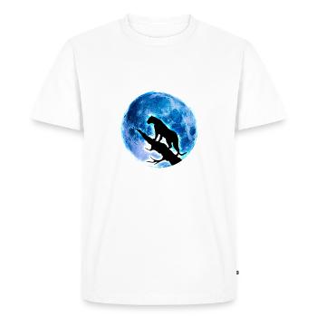 pleine lune - T-shirt Premium bio Homme - blanc - Devant - Nico (187cm)
