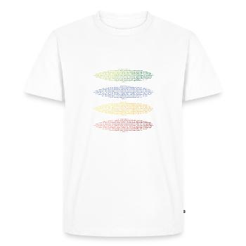 Surfboards et mots combinés avec surf - T-shirt Premium bio Homme - blanc - Devant - Nico (187cm)
