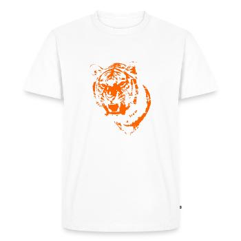 tigre - T-shirt Premium bio Homme - blanc - Devant - Nico (187cm)