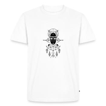 Chaman (fond clair) - T-shirt Premium bio Homme - blanc - Devant - Nico (187cm)
