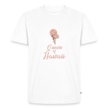 Queen of Hawaii - Men's Premium Organic T-Shirt - white - Front - Nico (187cm)