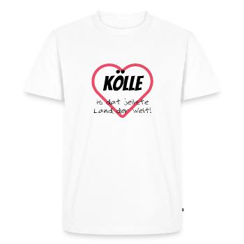 Cologne Kölle is the steepest country in the world - Men's Premium Organic T-Shirt - white - Front - Nico (187cm)