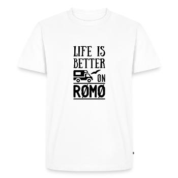 Denmark beach sea Romo Romo Rom holiday gift - Men's Premium Organic T-Shirt - white - Front - Nico (187cm)