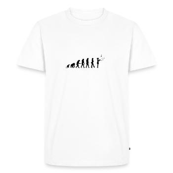 Orchestra clarinet Darwin gift gift idea - Men's Premium Organic T-Shirt - white - Front - Nico (187cm)