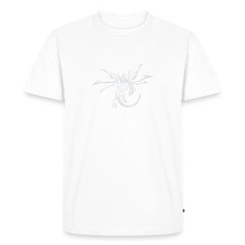 Dragon dragon croyant - T-shirt Premium bio Homme - blanc - Devant - Nico (187cm)