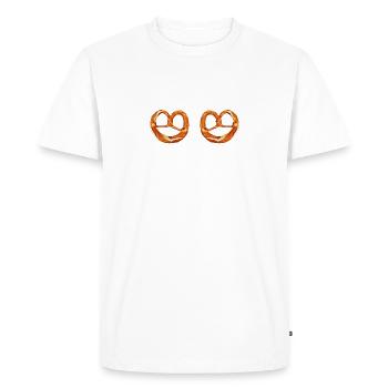 Bretzel - T-shirt Premium bio Homme - blanc - Devant - Nico (187cm)