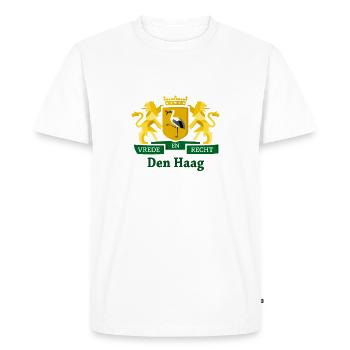 Den Haag - T-shirt Premium bio Homme - blanc - Devant - Nico (187cm)