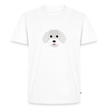 Bichon - Bichon Frise - T-shirt Premium bio Homme - blanc - Devant - Nico (187cm)