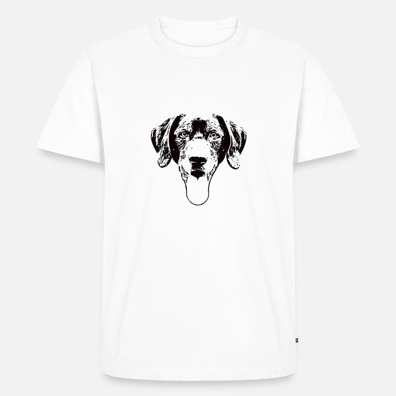 Schwarzer Labrador Retriever - Männer Premium Bio T-Shirt - Weiß